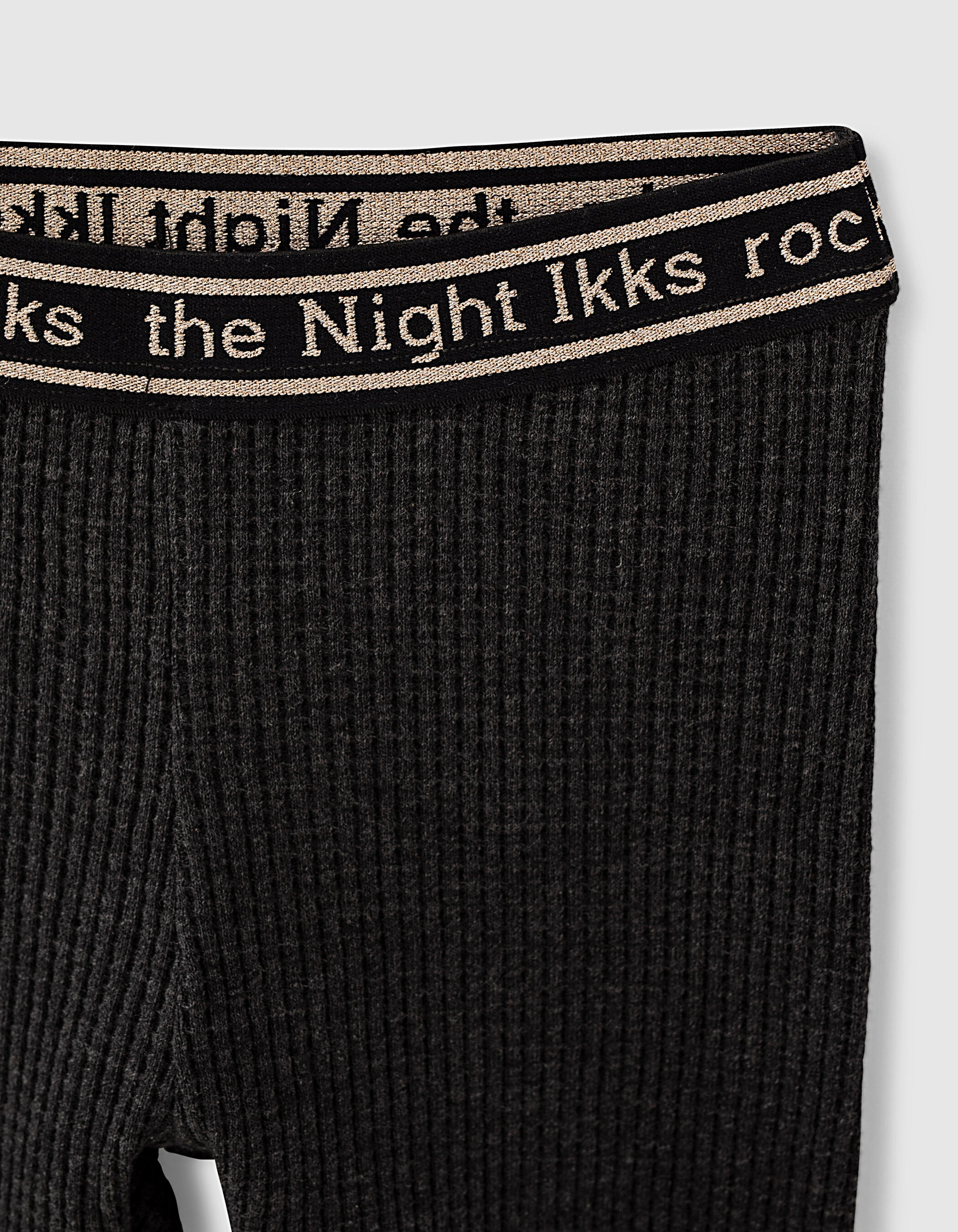 Girl s ecru IKKS ROCKS THE NIGHT sweatshirt pyjamas