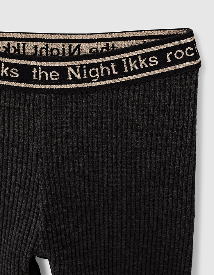 Girl’s ecru IKKS ROCKS THE NIGHT sweatshirt-pyjamas -5