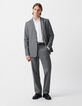 Grijze blazer gemengde wol Heren-1