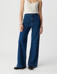Jean large bleu moyen Femme-2