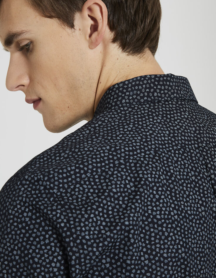 Camisa azul marino hombre-5