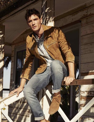 Men's camel jacket - IKKS