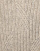 Men’s ivory textured knit high neck sweater-6
