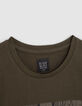 T-shirt kaki bio skateur pont de Brooklyn gar&ccedil;on-2