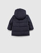 Parka navy à capuche garnissage recyclé bébé garçon -3