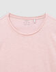 Men’s pink organic cotton Essential crew neck T-shirt-2