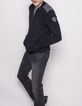 Cardigan noir homme-4