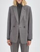 Women’s grey double-breasted suit jacket-2