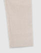 Boys’ beige striped occasionwear suit trousers-4