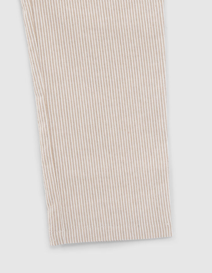 Boys’ beige striped occasionwear suit trousers-4