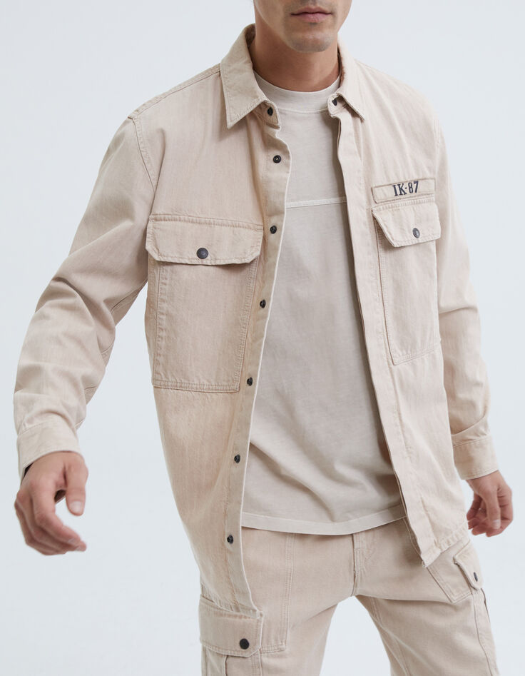 Camisa Terra® Denim caqui claro hombre-6