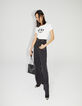 Tee-shirt en coton bio écru  visuel message femme-7
