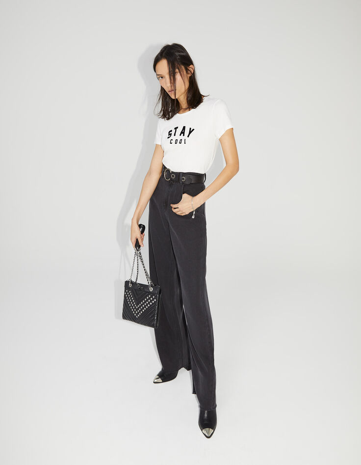 Tee-shirt en coton bio écru visuel message femme-7 Tee-shirt en coton bio écru visuel message femme-7
