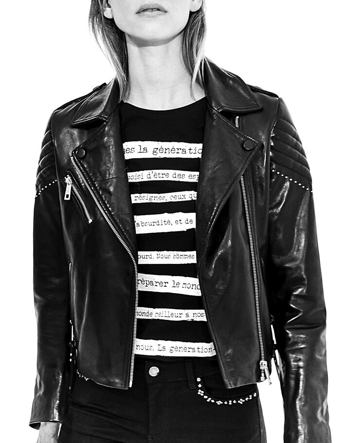 Women’s 1440 Manifesto Leather Story t-shirt-2