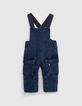 Ensemble 2-en-1 T-shirt et salopette jean bébé garçon-7