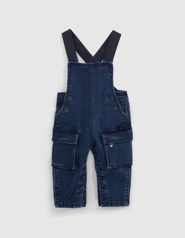 Ensemble 2-en-1 T-shirt et salopette jean bébé garçon-7 Ensemble 2-en-1 T-shirt et salopette jean bébé garçon-7