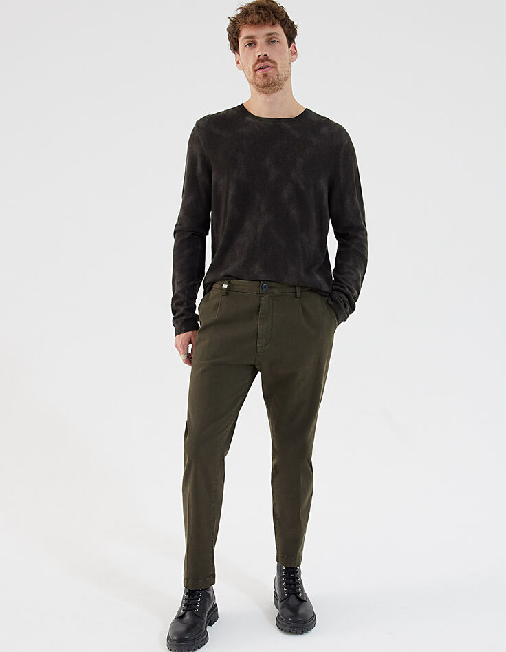 Pull gris anthracite tricot effet camouflage Homme -6 Pull gris anthracite tricot effet camouflage Homme -6