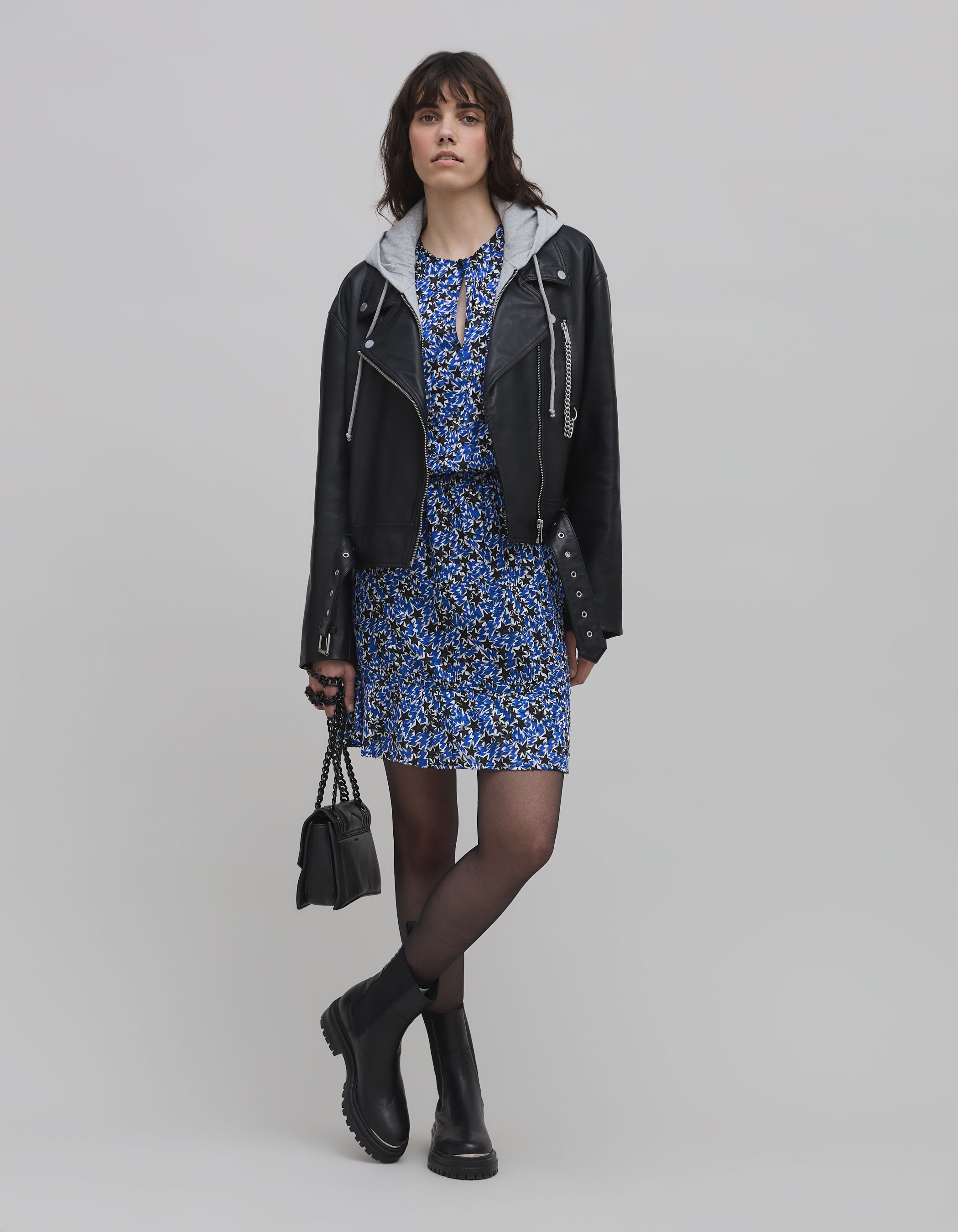 Robe bleue ikks clearance