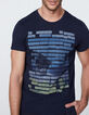 Tee-shirt marine avec photo Cyclades Homme-4