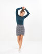 Grüner Strickpullover mit Glitzer und Plisseekragen I.Code-6