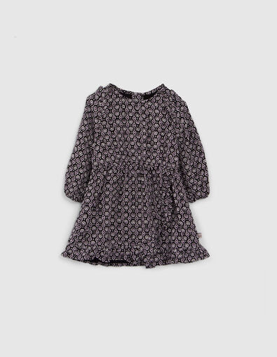 Robe noire imprimé rock Ecovero® bébé fille - IKKS
