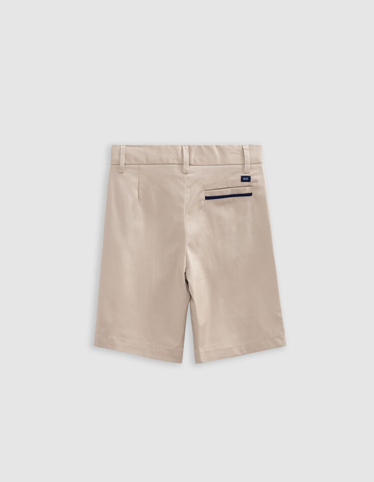 Bermuda de costume cérémonie beige garçon-3