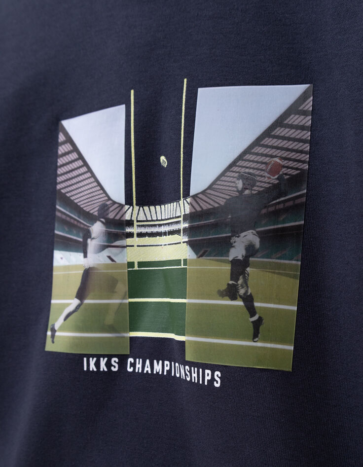 Boys’ navy hoodie with lenticular image-5 Boys’ navy hoodie with lenticular image-5