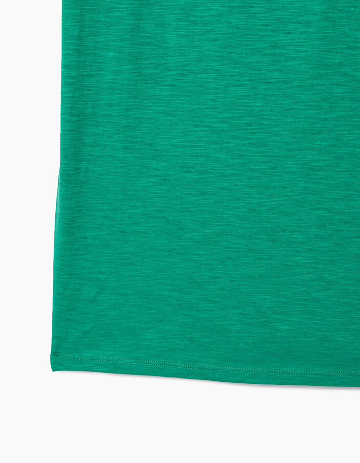 Camiseta L'Essentiel esmeralda cuello de pico Hombre-3