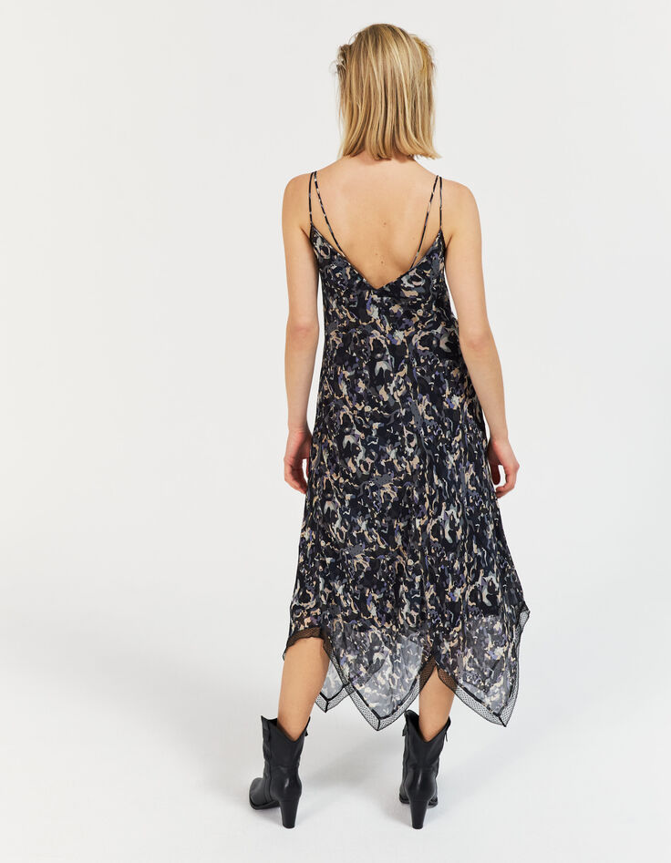 Women’s camouflage motif short sleeve dress-2