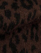 Braune Strickjacke f&uuml;r Damen mit Leopardenmuster-8