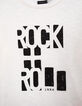 Boys’ off-white T-shirt with black letter slogan-3
