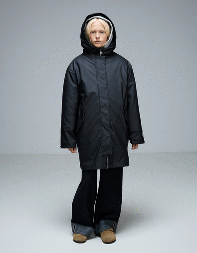 3-in-1 black parka and fur-lined padded jacket - IKKS
