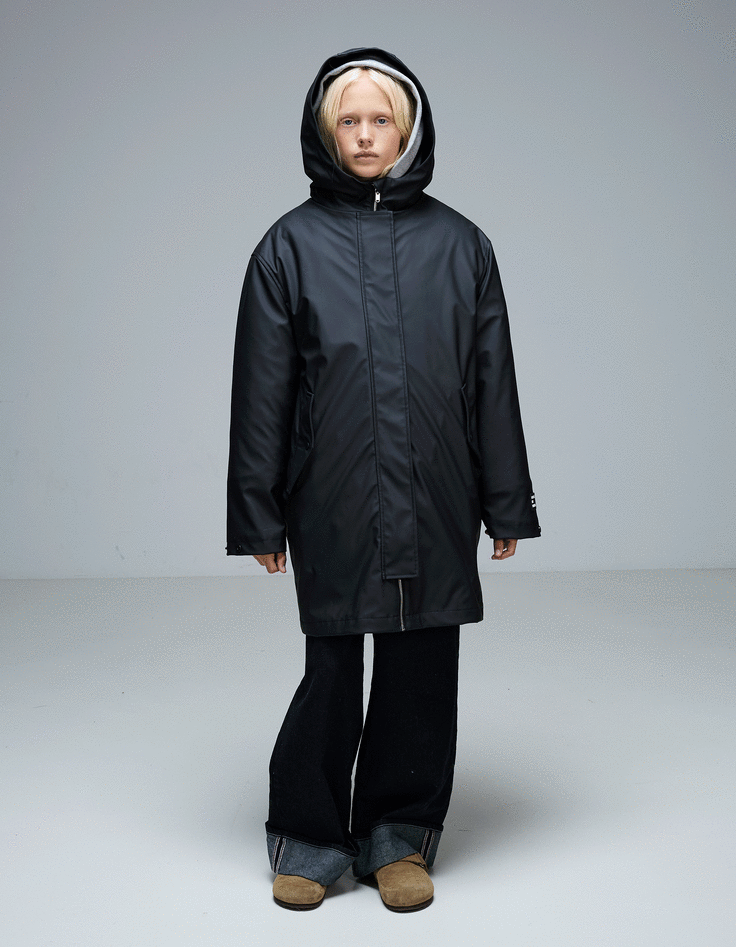 3-in-1 black parka and fur-lined padded jacket-1