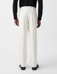 Men's white suit trousers-3