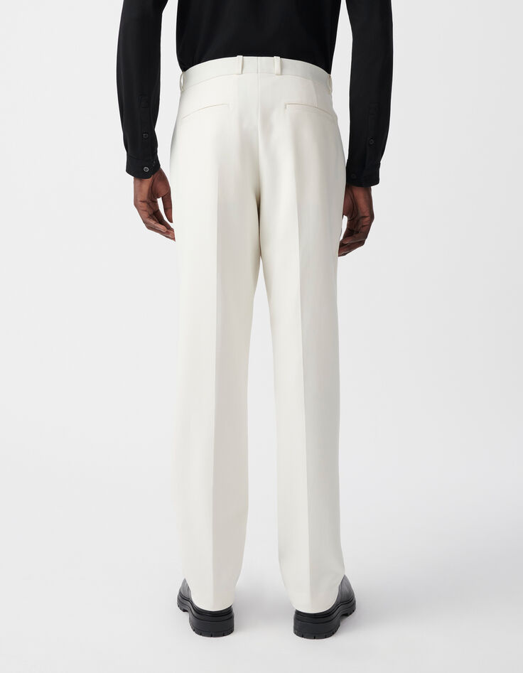 Men's white suit trousers-3