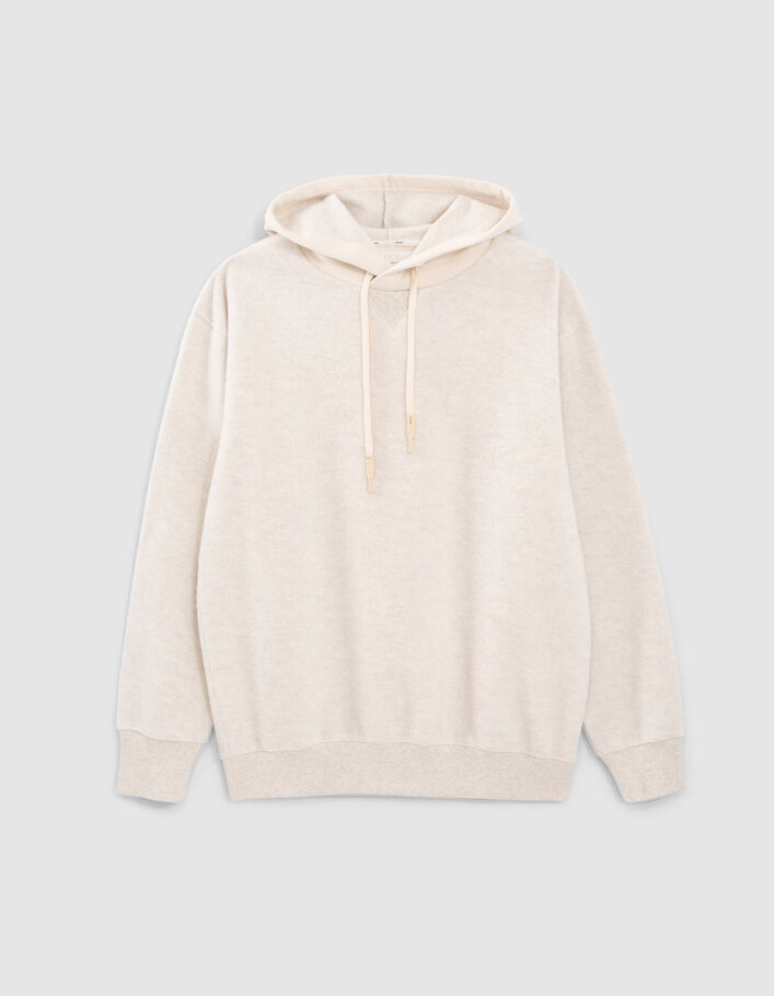 Naturfarbenes Herrensweatshirt aus Doubleface-Sweatstoff-6