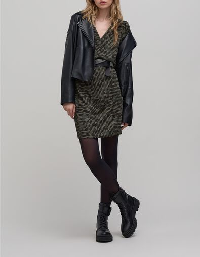 Robe kaki imprim&eacute; camouflage Femme - IKKS