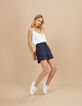 Marineblaue Shorts mit Tennisstreifen I.Code-1