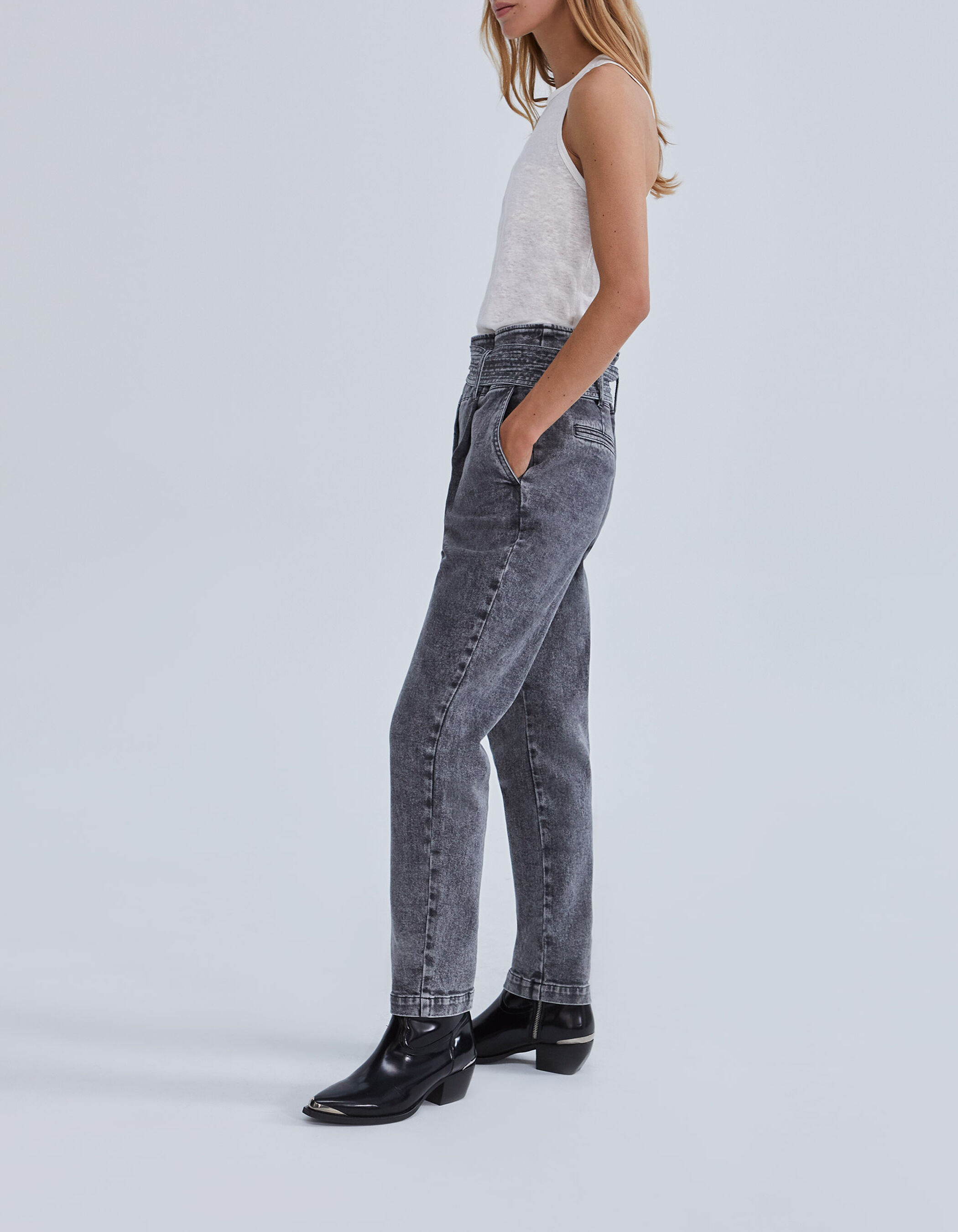 Jean bootcut taille haute femme best sale