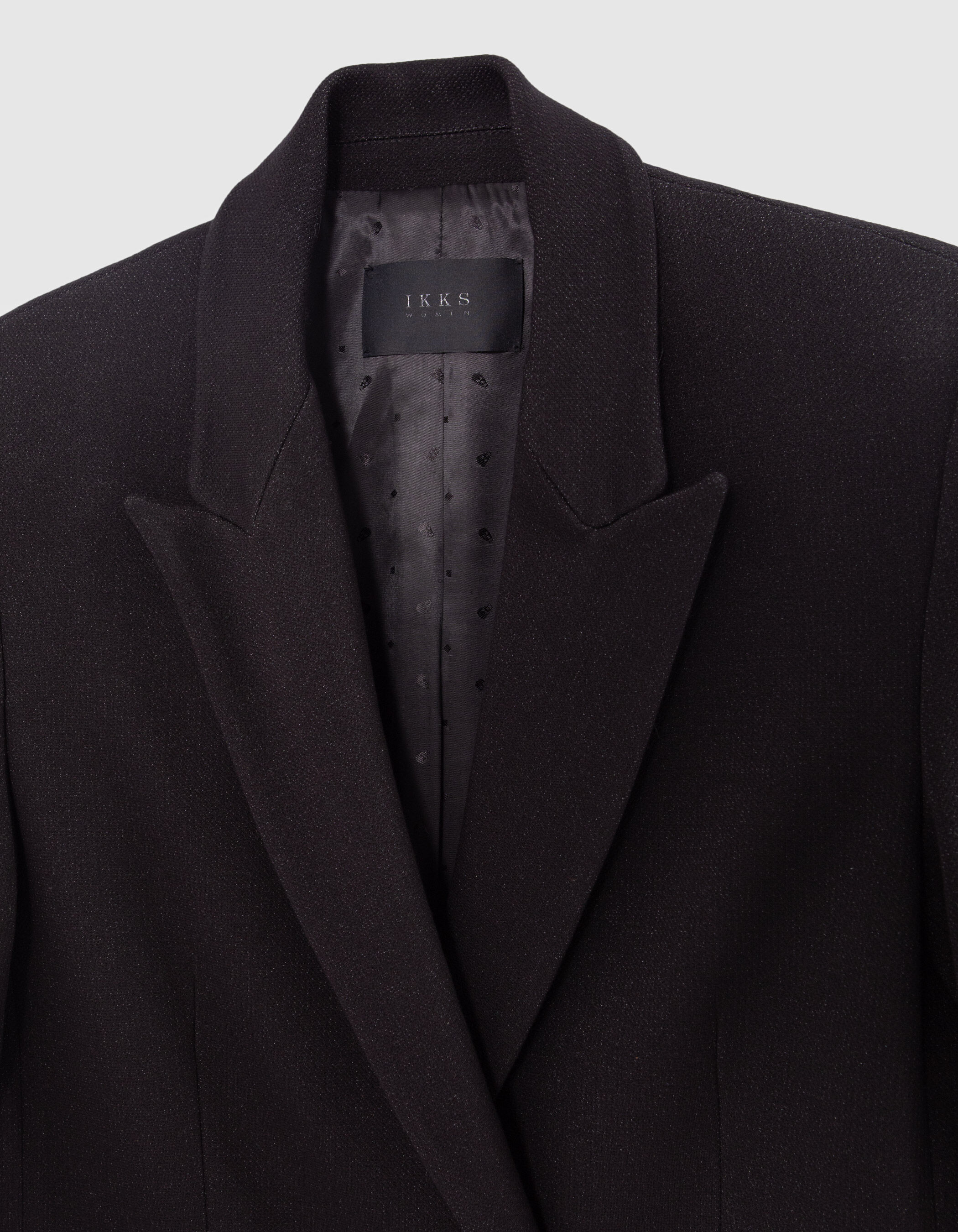 Women s black lurex Milano knit suit jacket IKKS