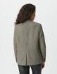 Women’s beige houndstooth suit jacket-4