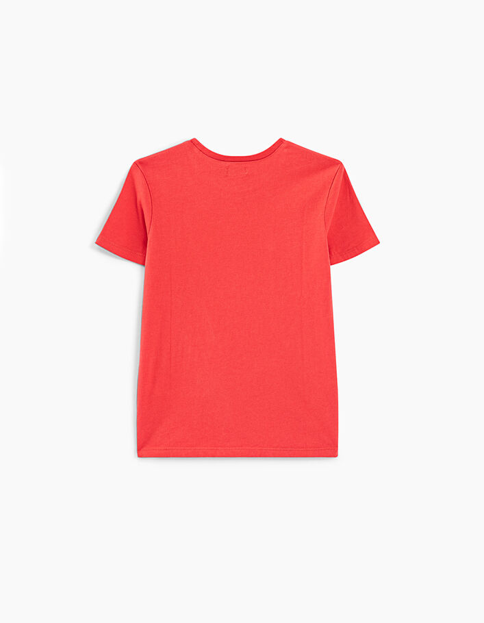 Boys’ coral T-shirt with 3 surfboards - IKKS