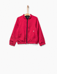 Blouson bombers réversible rose et marine fille-1