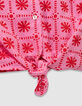 Girls’ pink sleeveless top with red graphic print-7