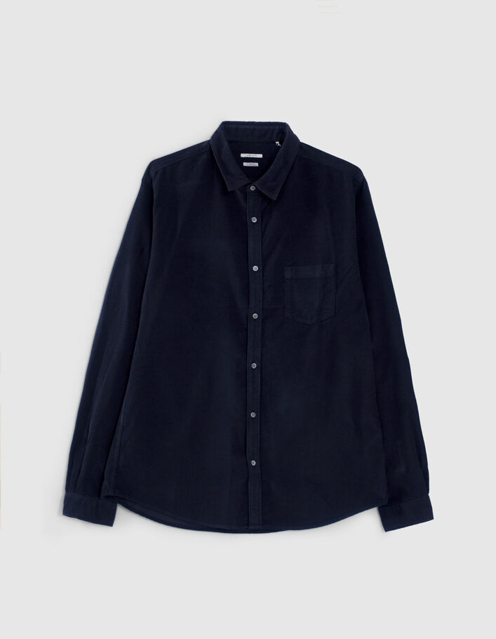 Men’s navy needlecord REGULAR shirt-6