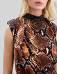 Pure Edition-Mahonie jurk python rock-print Dames-5