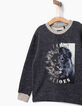 Boys’ navy lion’s head sweatshirt -4