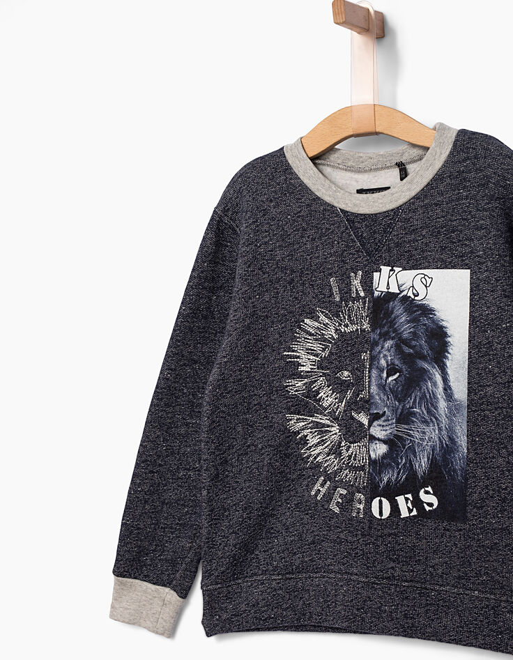 Boys’ navy lion’s head sweatshirt -4 Boys’ navy lion’s head sweatshirt -4