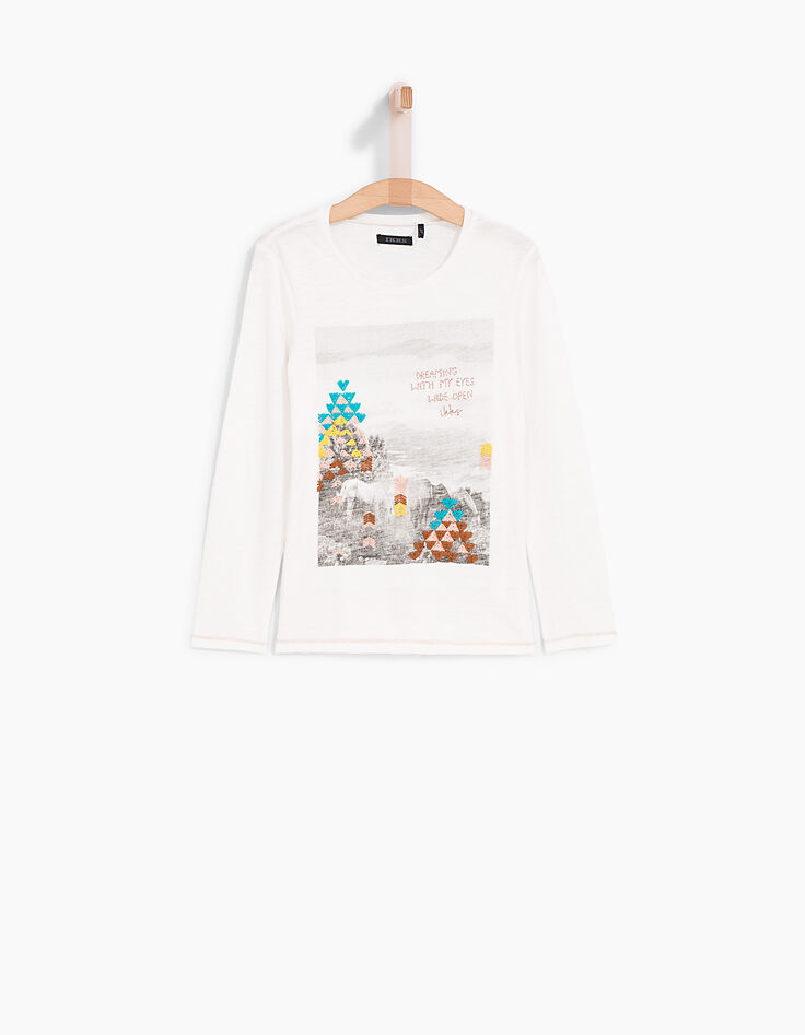 Camiseta caballos niña-2