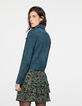 Cazadora verde de cuero de cabra mujer-3